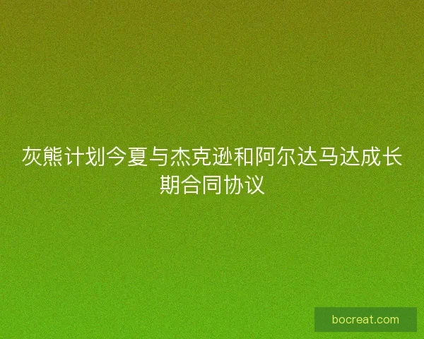 灰熊计划今夏与杰克逊和阿尔达马达成长期合同协议